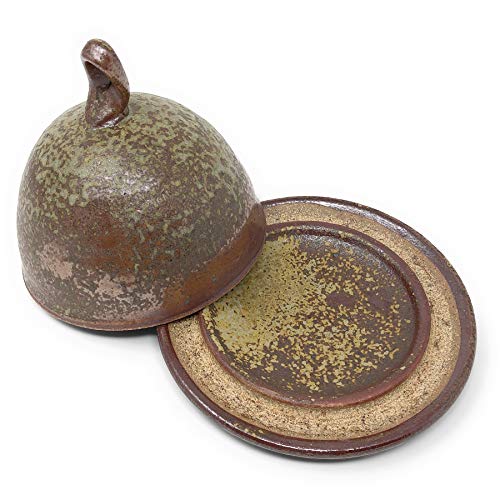 Dock 6 Pottery Butter or Cheese Dish with Dome Lid