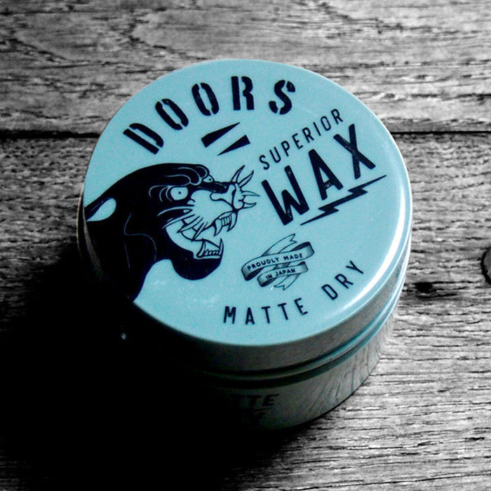 DOORS Superior Wax Matte Dry 80g by Gentleman Korea - matte dry styling wax tin for men’s grooming