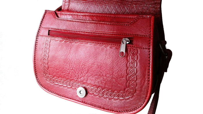 LSSAN Handbag - Palm- Red - Shoulder | Moroccan Corridor