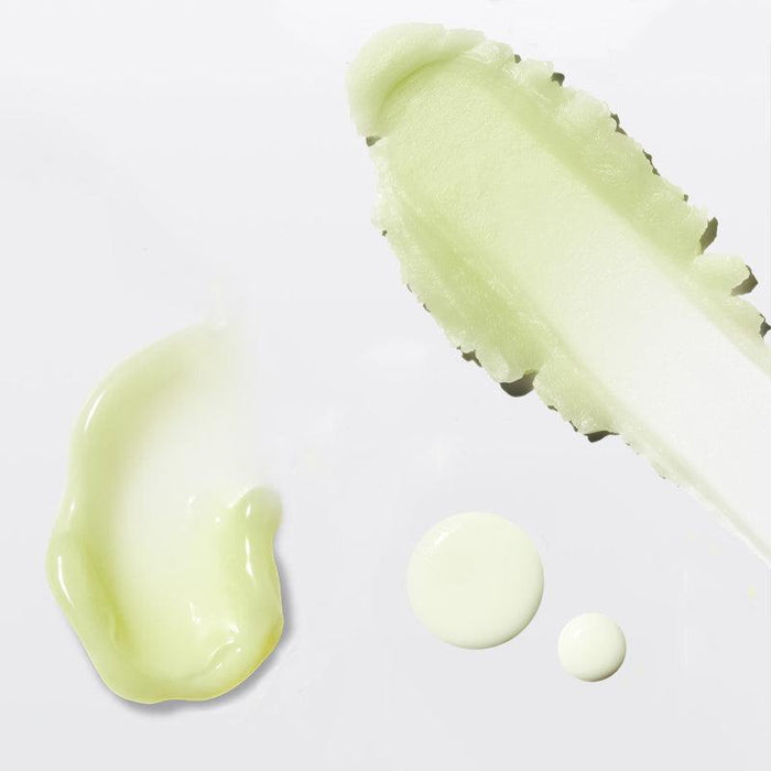 Texture of DR.G Green Deep Pore Cleansing Balm showing creamy consistency on a white background