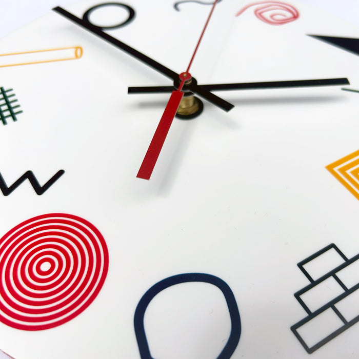 "EARLY PRIMARY" Wall Clock by Kim Mullis as Wilderness Bodies