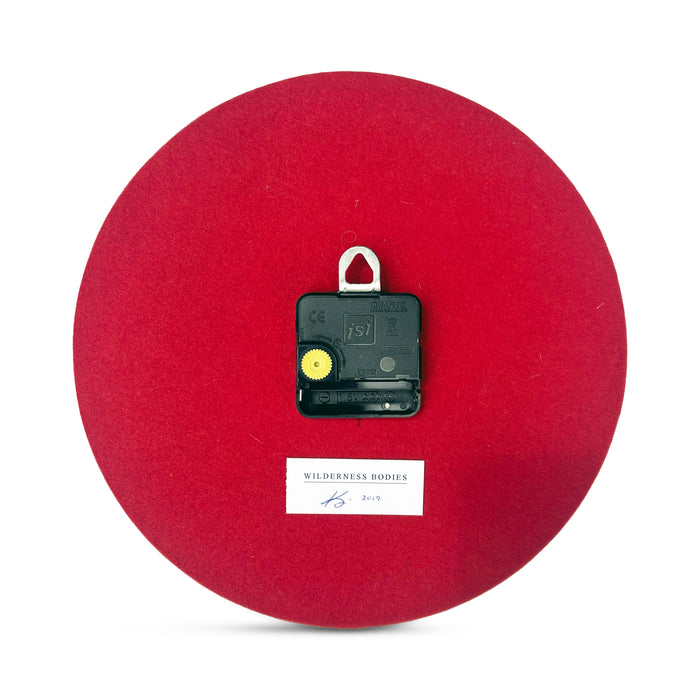 "EARLY PRIMARY" Wall Clock by Kim Mullis as Wilderness Bodies
