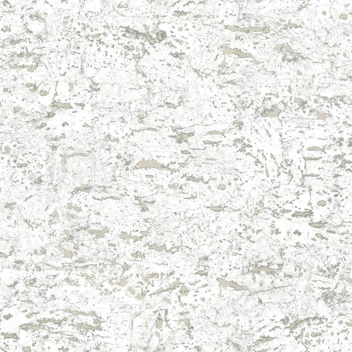 FAUX CORK WHITE PEEL & STICK WALLPAPER