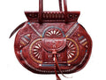 Boho Bag - Flower of Tetouan - Camel Moroccan Handmade Leather bag