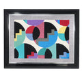 Framed 1980s Postmodern Yarn Painting