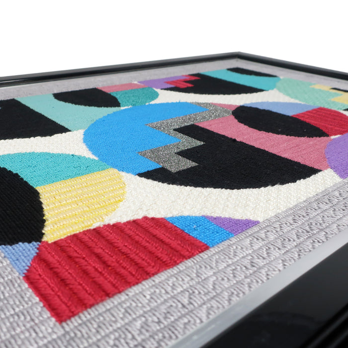 Framed 1980s Postmodern Yarn Painting