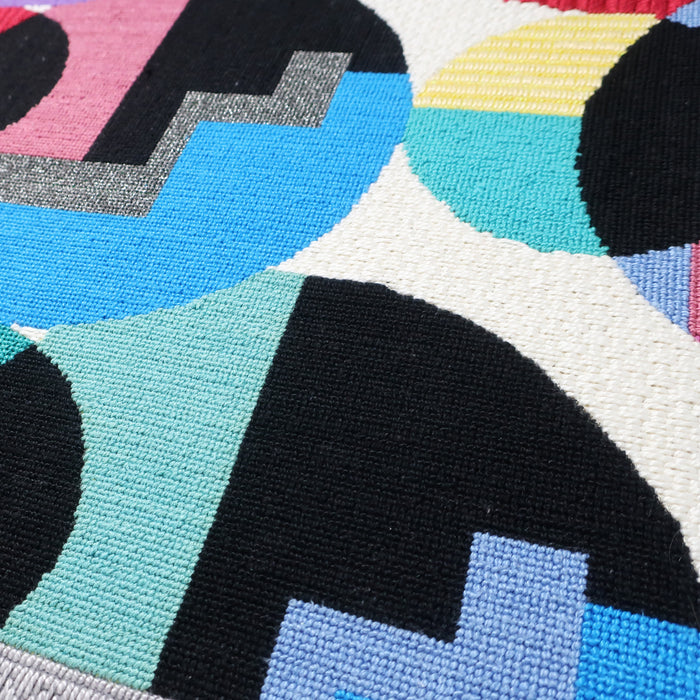 Framed 1980s Postmodern Yarn Painting