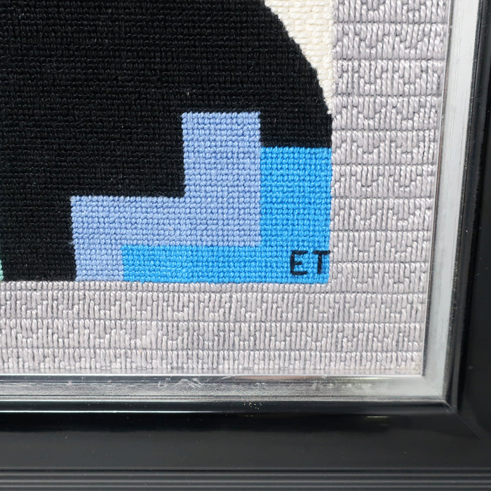 Framed 1980s Postmodern Yarn Painting