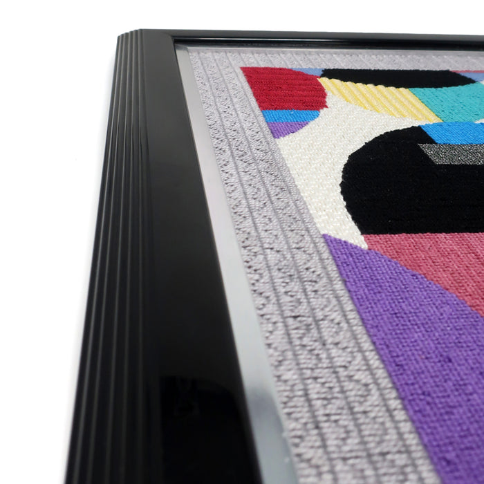 Framed 1980s Postmodern Yarn Painting