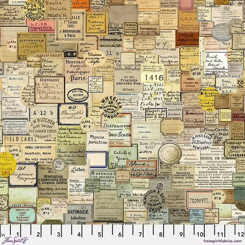 FreeSpirit Fabrics - Tim Holtz Laboratory - Curator - PWTH182.MULTI - Sold by the Half Yard
