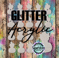 Glitter Acrylic Cat In Pumpkin - 10 or 20 count 1.5 & 2 inch size - Sublimation Acrylic
