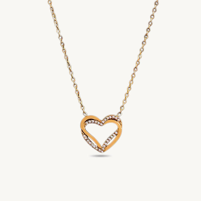 Gold Double Heart Bracelet - BELARIC