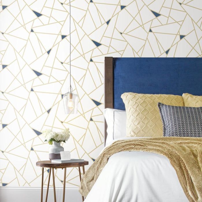 GOLD FRACTURE PEEL & STICK WALLPAPER