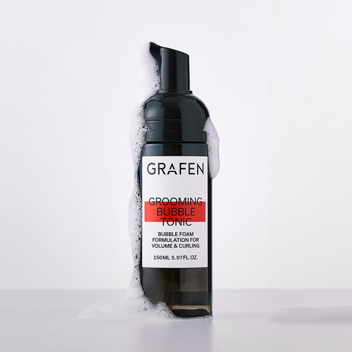 GRAFEN Grooming Bubble Tonic 150ml bottle with foam, Gentleman Korea men’s styling bubble tonic for volume and curling