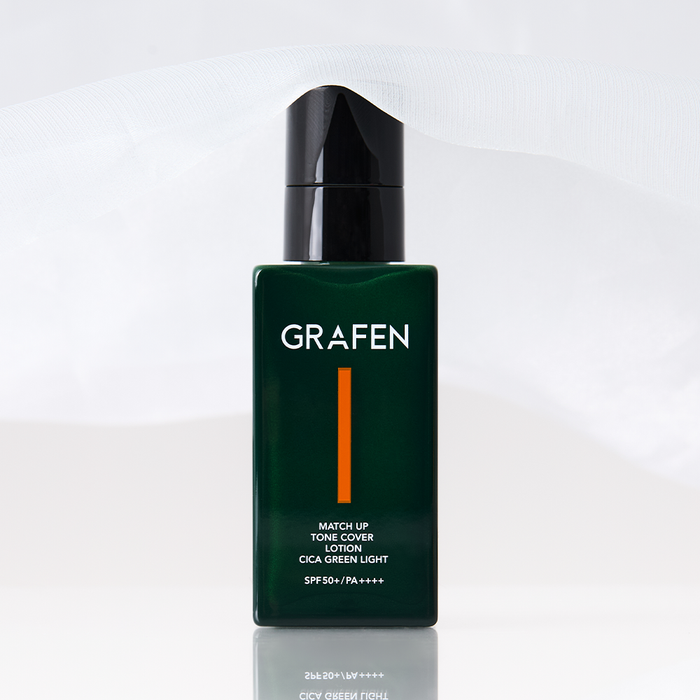 GRAFEN Match Up Tone Cover Lotion Cica Green Light 50ml – Gentleman Korea men’s tone cover lotion, Cica soothing, SPF protection