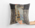 Gustav Klimt Famous Painting The Three Ages Of Woman, Throw Pillow, Abstract Throw Pillow, Artist Pillow, Gold, Art Nouveau Pillow