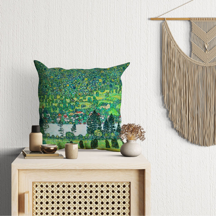 Gustav Klimt Famous Painting Throw Pillow, Abstract Throw Pillow Cover, Designer Pillow, Square Pillow, Home Decor Pillow, Holiday Gift