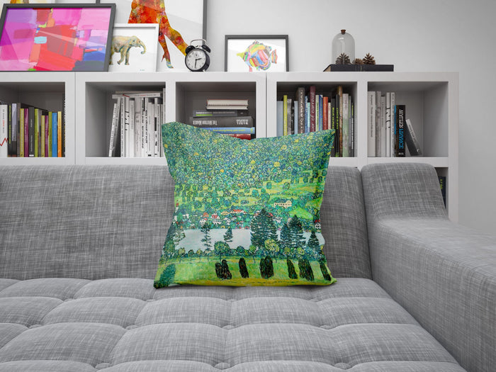 Gustav Klimt Famous Painting Throw Pillow, Abstract Throw Pillow Cover, Designer Pillow, Square Pillow, Home Decor Pillow, Holiday Gift