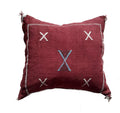 Handmade Moroccan Cushion Cover – Sabra Silk Pillow Croix - DidI