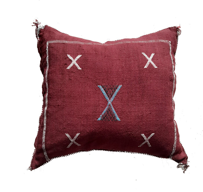 Handmade Moroccan Cushion Cover – Sabra Silk Pillow Croix - DidI