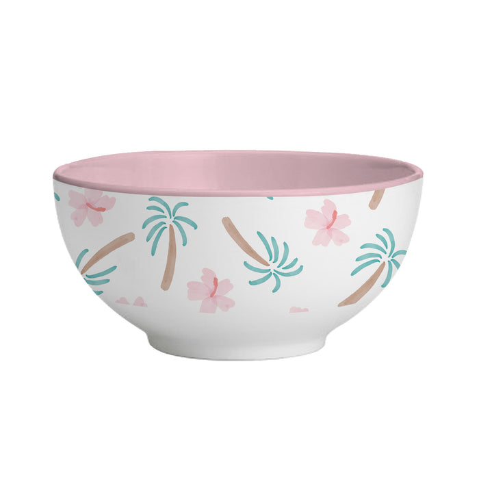 Hibiscus and Palms Melamine Tableware