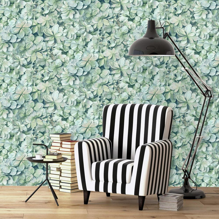 HYDRANGEA PEEL & STICK WALLPAPER