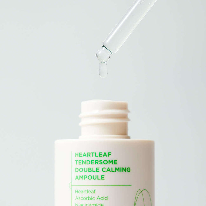 ILSO Eoseongcho Tenderjom Double Calming Ampoule 30ml with dropper for skincare.