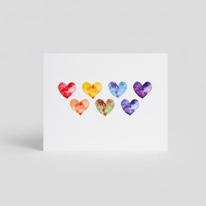Rainbow Watercolor Greeting Card