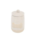 Indaba Dog Bone Ceramic Cookie Jar, White/Ivory, Small
