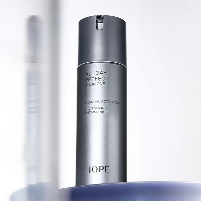 IOPE Men All Day Perfect All In One 120ml - Gentleman Korea premium Korean men’s skincare bottle on white background