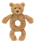 Jellycat Baby Bartholomew Bear Ring Rattle  (RECYCLED FIBERS)