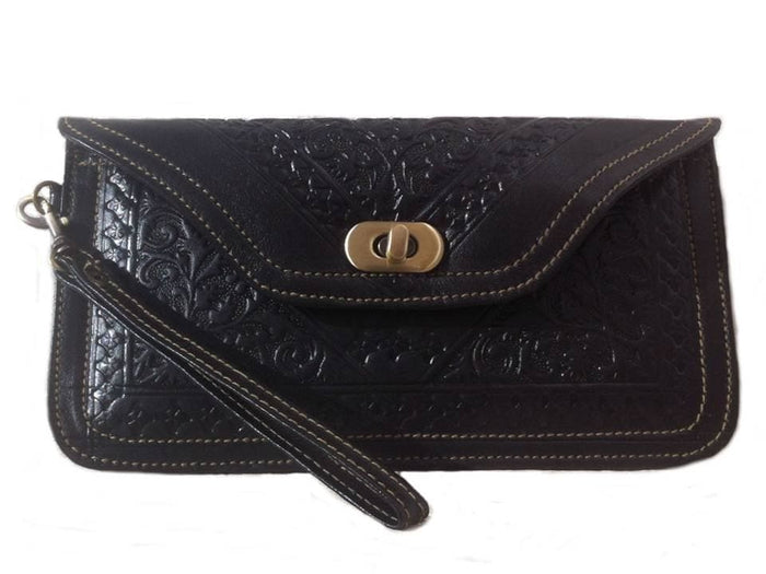 Kharrazine Clutch - Black - Kharrazine Wristlet | Moroccan Corridor