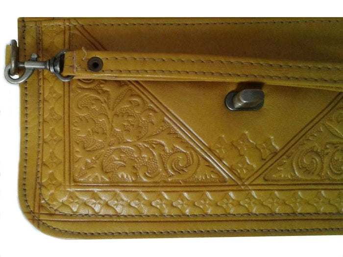 Kharrazine Clutch - Yellow - Kharrazine Wristlet | Moroccan Corridor