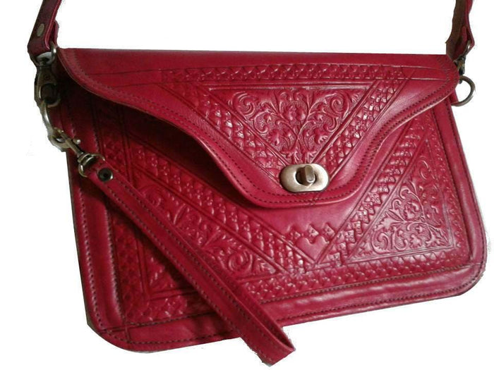 Kharrazine Shoulder Bag - Red - Kharrazine Shoulder Bag | Moroccan Corridor