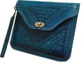 Kharrazine Square Clutch - Turquoise - Kharrazine Wristlet | Moroccan Corridor