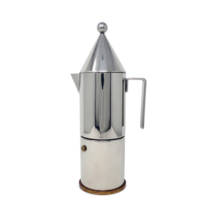 La Conica Six Cup Espresso Maker by Aldo Rossi for Alessi