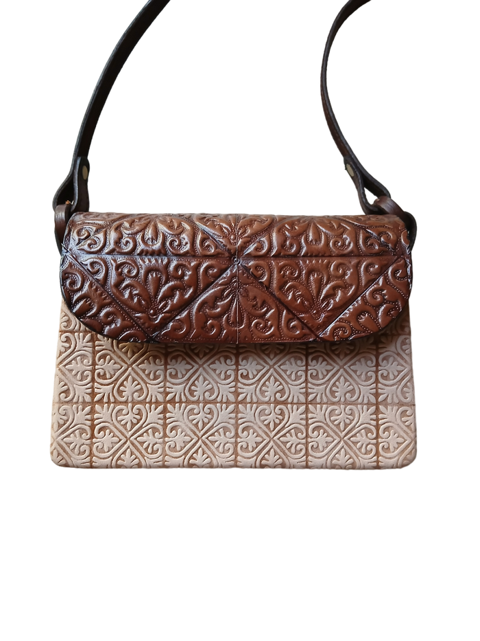 Leather Box Bag - Amina