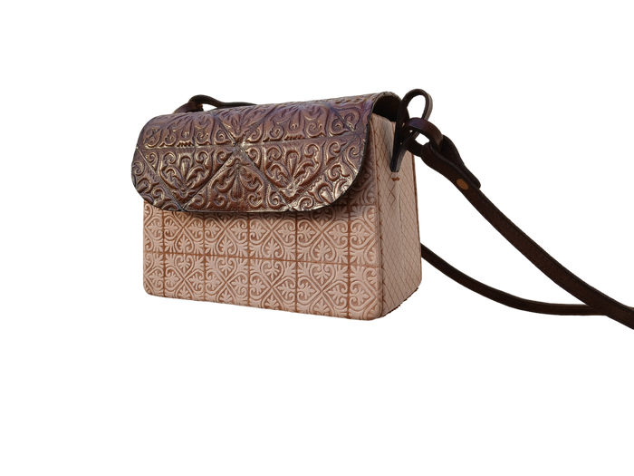 Leather Box Bag - Amina