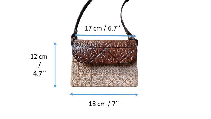 Leather Box Bag - Amina