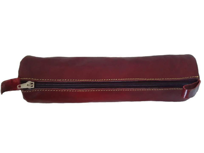 Leather Pencil Case / Makeup Bag - Marrakesh - Simple - Moroccan Corridor