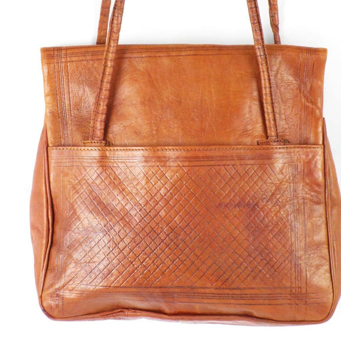 Chekkara - Sun Flower - Caramel - Heritage Tote Bag | Moroccan Corridor