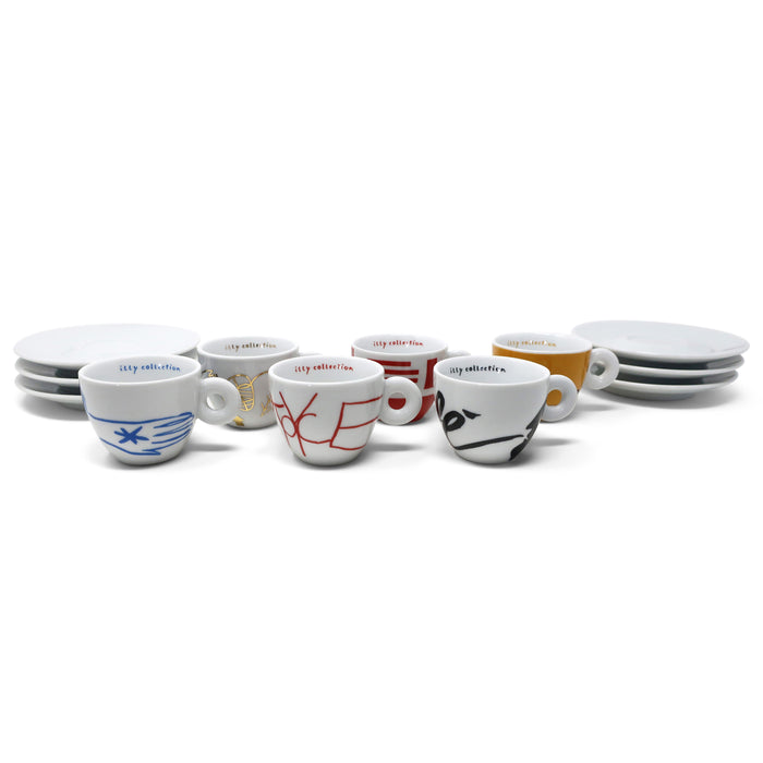 Limited Edition Minimalia Espresso Set by Mimmo Paladino for Illy Art Collection (2000)