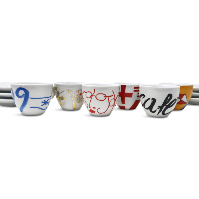 Limited Edition Minimalia Espresso Set by Mimmo Paladino for Illy Art Collection (2000)