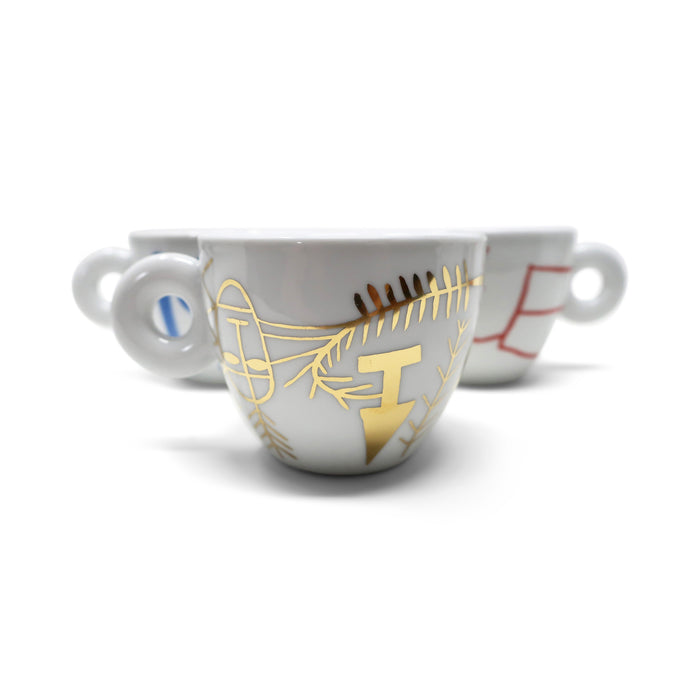 Limited Edition Minimalia Espresso Set by Mimmo Paladino for Illy Art Collection (2000)