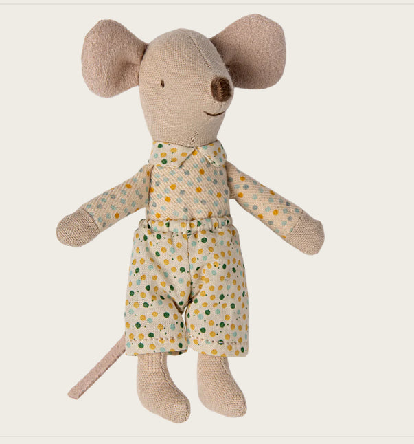 Little Brother Mouse in Matchbox- magnet hands
