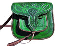 LSSAN Handbag - Large size - Green - Heart - Moroccan Corridor