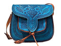 Lssan Handbag - Large Size - Turquoise - Heart - Lssan Shoulder | Moroccan Corridor