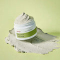 MANYO Deep Pore Soda Pack 110ml clay mask texture on green background