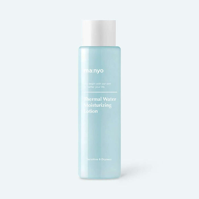 MANYO Thermal Water Moisturizing Skin 155ml bottle on a white background