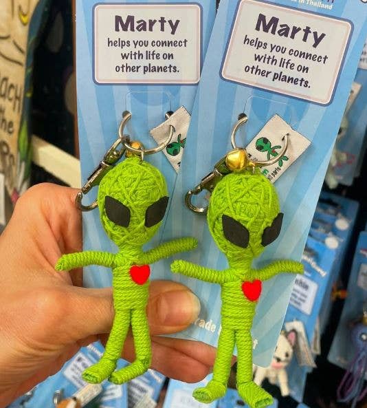 Marty the Alien String Doll Keychain